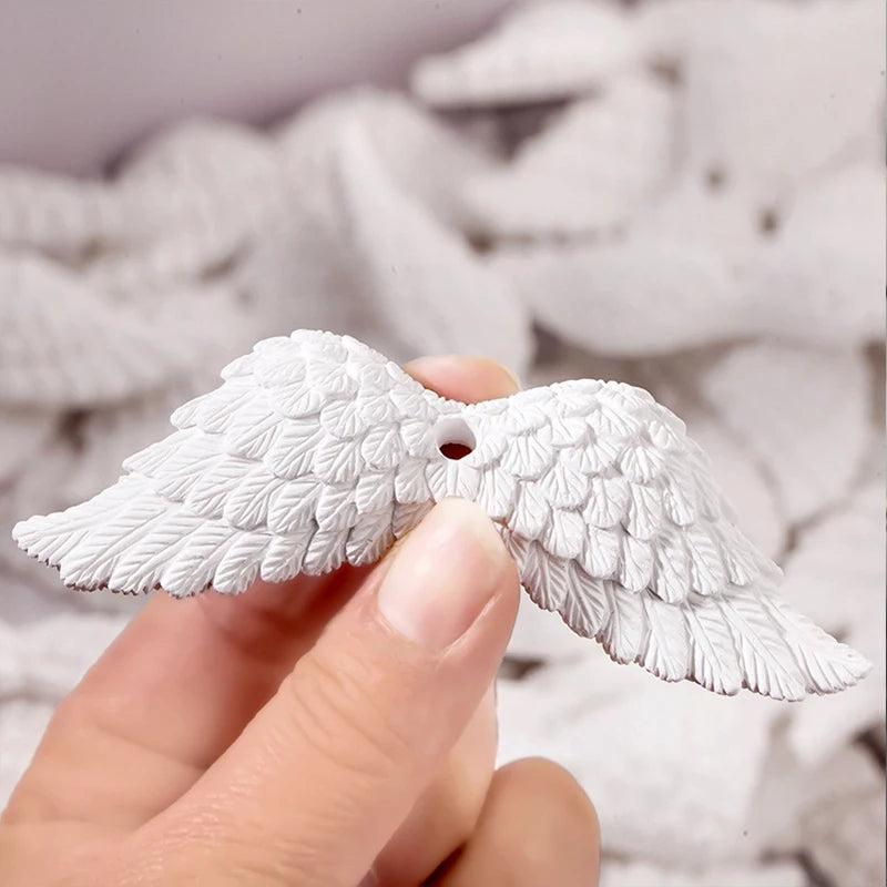 Ihomed 1PC Angel Wing Silicone Mold Necklace Pendant Resin Mould DIY Craft Cake Mold Baking Tools Cake Decorating Tools Cupcake Molds