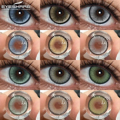 Ihomed  Color Contact Lenses for Eyes 1Pair Korean Fashion Lenses Y2k Colorcon Costmetics Brown Lenses Gray Lens Green Contacts