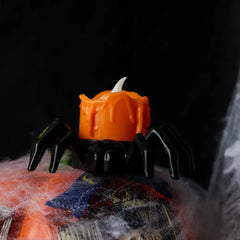 Ihomed Halloween Decoration Pumpkin Lantern Ornament LED Electronic Candlelight Party Supplies Decoration Prop Spider Night Light