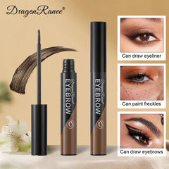 Ihomed Peel-off Eyebrow Gel Natural Brow Tattoo Black Brown Tint Makeup Waterproof Lasting Eye Brow Enhancers Liquid Gel Tear Wear Easy