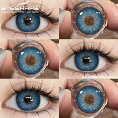 Ihomed 1Pair High Quality Colored Contact Lenses for Eyes Blue Eye Contacts Brown Lense Gray Pupils Green Cosmetic Lens Yearly