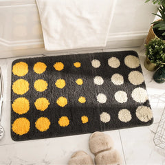 Ihomed Chic Dots Tufting Bathroom Mat Soft Geometric Bedroom Rug Door Pad Living Area Long Carpet Anti-slip Hallway Home Room Decor