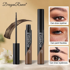 Ihomed Peel-off Eyebrow Gel Natural Brow Tattoo Black Brown Tint Makeup Waterproof Lasting Eye Brow Enhancers Liquid Gel Tear Wear Easy