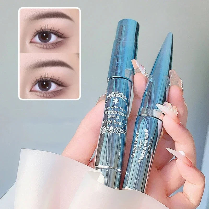 Ihomed Curling Mascara Silk Fiber Lash Mascara Waterproof Long Lasting Extension Eyelashes Lengthening Black Eyelash Makeup Cosmeticl