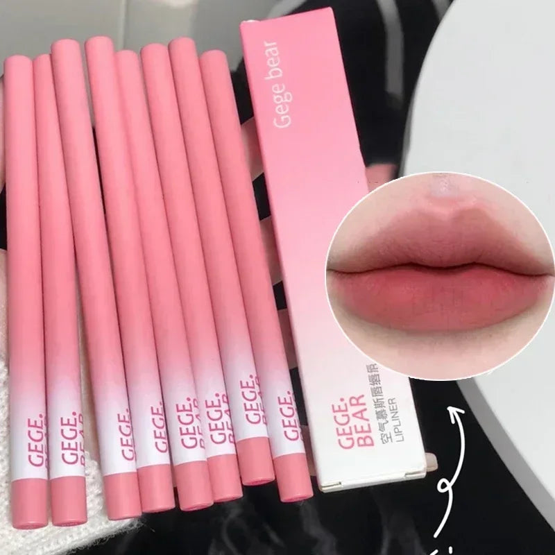 Ihomed Sexy Nude Matte Lipliner Pencil Waterproof Brown Red Contour Tint Lipstick Lasting Non-stick Cup Lip Liner Lips Makeup Cosmetic