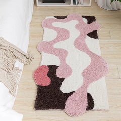 Ihomed Tufting Long Bedside Rug Soft Plushy Clouds Mat Carpet Bathroom Floor Pad Bedroom Doormat Aesthetic Home Room Winter Warm Decor