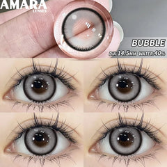 Ihomed Eye Contact Lenses 2pcs/pair BUBBLE Color Contact Lens Eye Color Cosmetic Color Contact Lens Beauty Eye Makeup