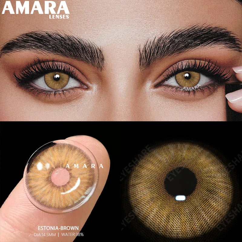 Ihomed Green Colored Contact Lenses Natural Look Brown Eye Lenses Gray Contact Gray Lenses Fast Delivery Green Eye Lenses