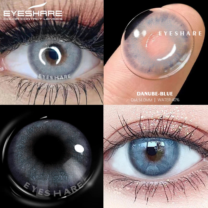 Ihomed Natural Colored Lens Eyes Color Contact Lenses for Eyes Beauty Contact Lenses Eye Cosmetic Color Lens Eyes Yearly Use