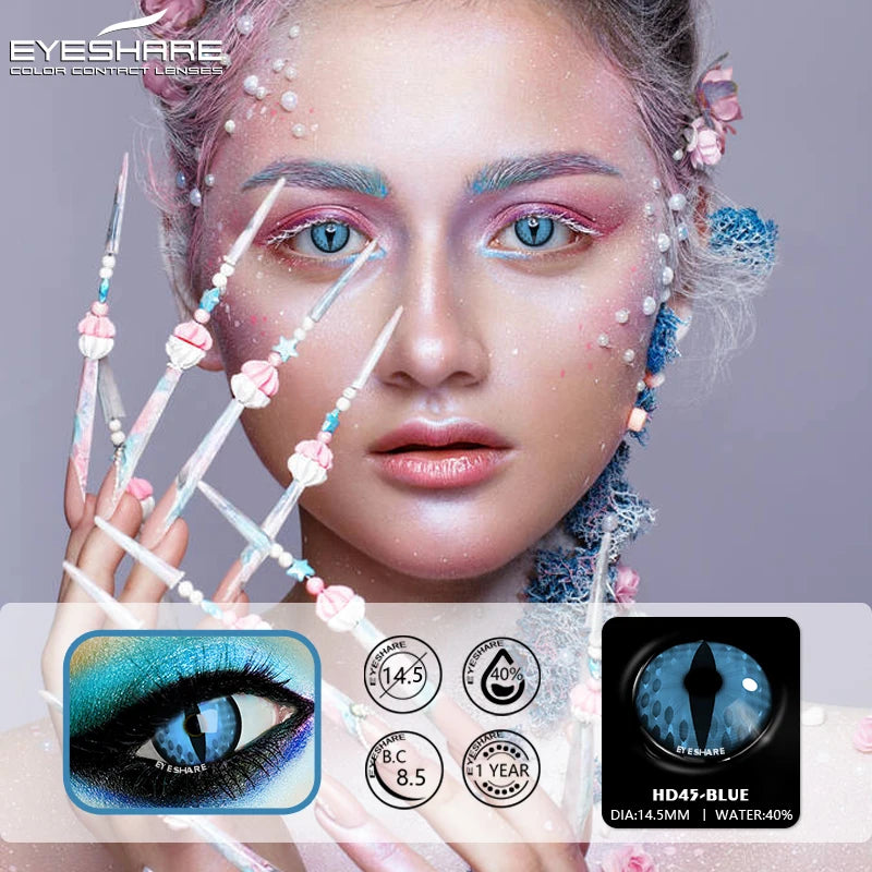 Ihomed Colored Contact Lenses Eye Anime Lenses Cosplay Colored Lenses  Multicolored Lenses Color Contact Lens Beauty Makeup