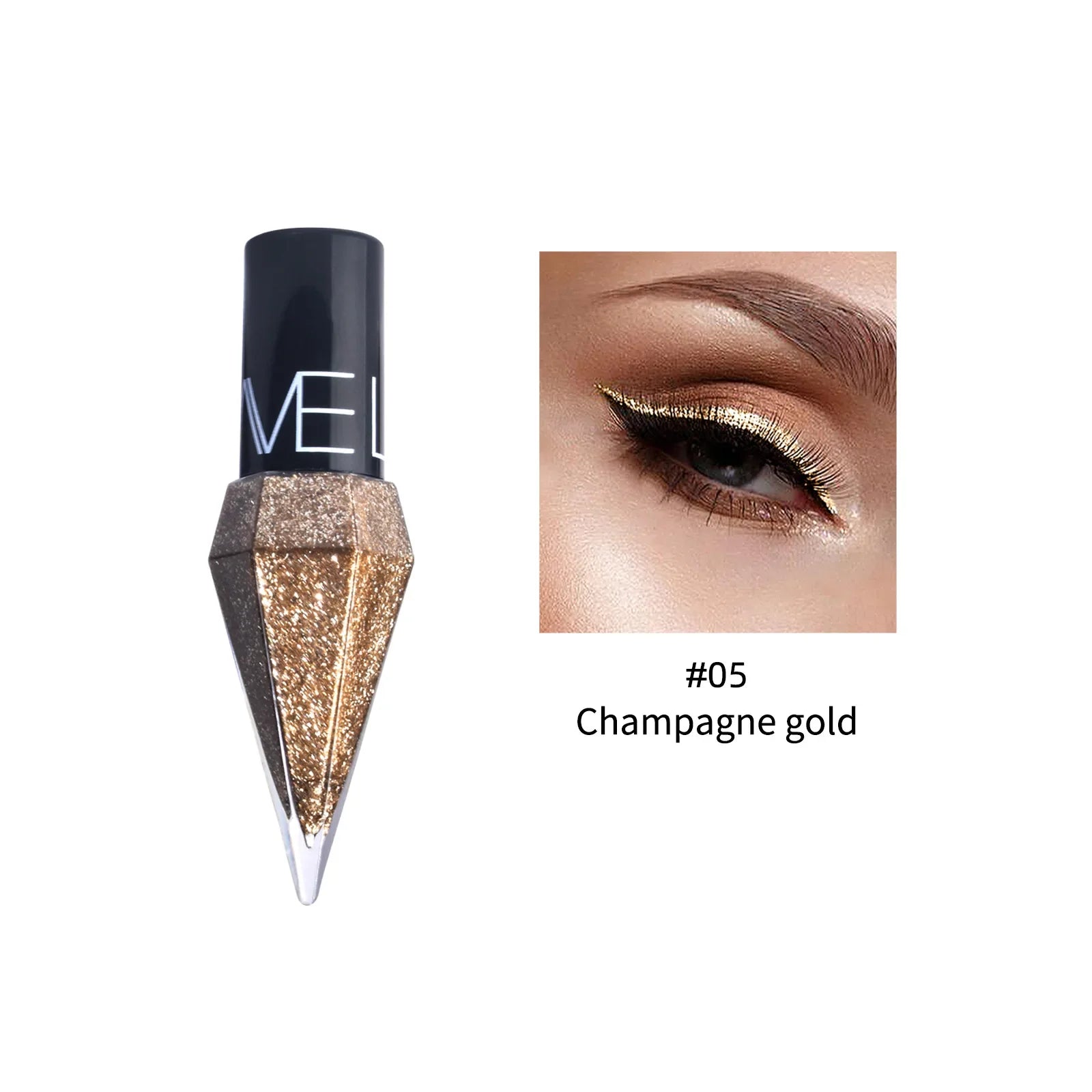 Ihomed Pearlescent Diamond Gold Liquid Eyeshadow Eyeliner Stick Waterproof Glitter Sequins Rose Gold White Eyeliner Pen Korean Makeup