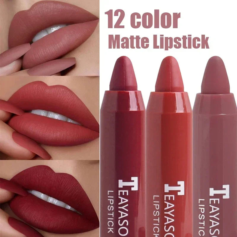 Ihomed Matte Velvet Lip Liner Pen Waterproof Lipliner Pencil Outline Lip Shape Lipstick Pen Long Lasting Non-stick Cup Makeup Cosmetics