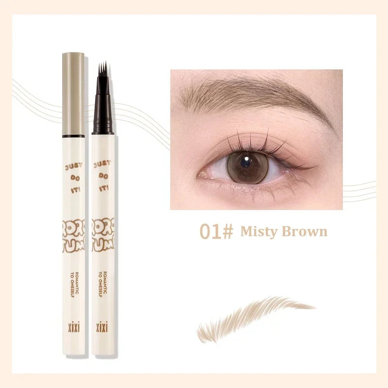 Ihomed Waterproof Four Claw Water Eyebrow Pen Natural Smooth Clear Roots 4 Point Head Liquid Eye Brow Liner Pencil Eye Makeup Cosmetic