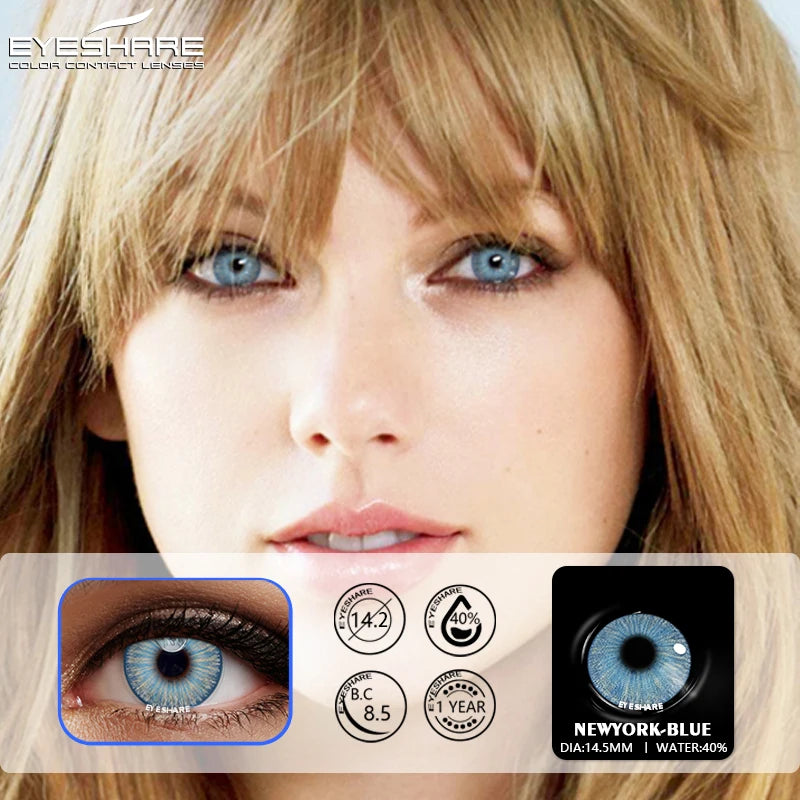 Ihomed Color Contact Lenses for Eyes 2Pcs Anime Cosplay Beauty Lenses Color Cosmetic Contact Lenses Beauty Makeup for Eyes