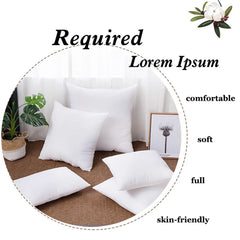 Ihomed 45x45cm Throw pillow core sofa cushions pillow liner home square pillows Cushion inner core