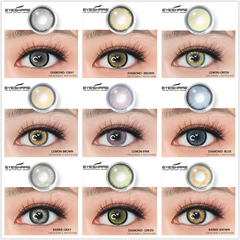 Ihomed 1Pair Contact Lenses for Natural Blue Brown Colored Contact Lens for Eyes Yearly Beauty Cosmetic Contacts Eyes Makeup