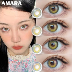 Ihomed BLING 1 Pair Korean Color Contact Lenses with Natural Eye Contact Lenses Blue Brown Green Lenses Pupils Beauty Color lens