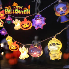 Ihomed LED Halloween Pumpkin Lantern String Festival Party Courtyard Atmosphere Decoration Luminous Pumpkin Prop Scene Arrangement