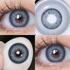 Ihomed 1Pair Color Contacts Lenses Colored Lens Eyes Natural Blue Eyes Lenses Gray Contacts Lense Yearly Fashion Green Lenses