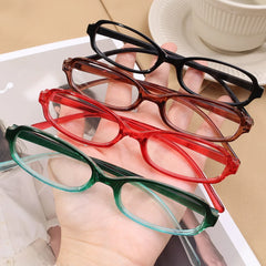 Ihomed New Y2K Style Retro Blue Green Square Small Frame Glasses Frame Women's Anti Blue Light Glasses 2024 Fashion Eyeglasses Frame