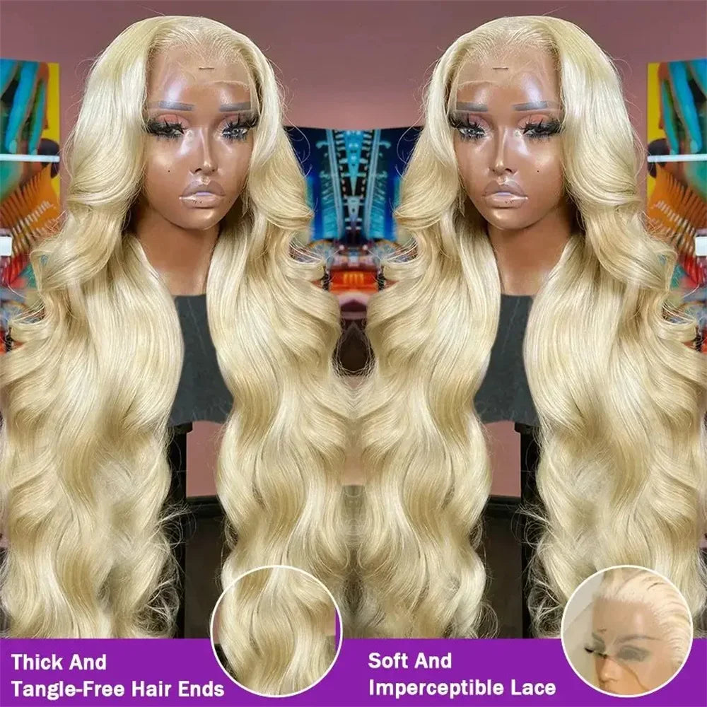 Ihomed 30 38 Inch Honey Blonde 613 HD Lace Frontal Wigs 13x6 Body Wave Human Hair 100% Brazilian 13x4 Lace Front Wig For Black Women