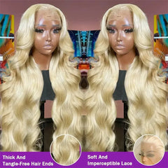 Ihomed 30 38 Inch Honey Blonde 613 HD Lace Frontal Wigs 13x6 Body Wave Human Hair 100% Brazilian 13x4 Lace Front Wig For Black Women