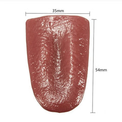 Ihomed 1Pcs Funny Fake Through Tongue Prank Piercing Interesting Silicone Prop Halloween Toy Birthday Party Horror Magic Tricks Jokes