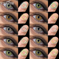 Ihomed 1pair Natural Color Contact Lenses for Eyes Blue Lens Gray Lenses Korean Lenses Yearly Beauty Makeup Brown Eye Contacts