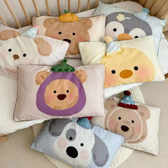 Ihomed Autumn Winter Cartoon Pillowcase Children Cotton Kindergarten Pillowcases 30X50cm Pillow Cover Adult 48X74cm Home Decoration