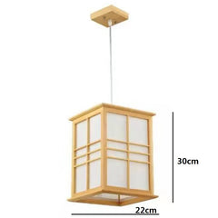 Ihomed Japan Style Wooden Pendant Lights  Aisle Balcony Dining kitchen Homestay Celing Hanging Light Art Decoration