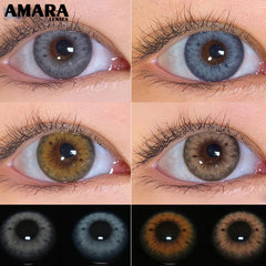 Ihomed Color Contact Lenses For Eyes 1pair Natural Colored Lenses Yearly Cosmetics Lenses Beauty Makeup Blue Contact Lens