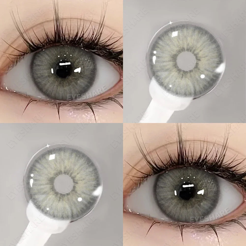 Ihomed new lense Colored Contact Lenses Natural Look Brown Eye Lenses Gray Contact gray Lenses Fast Delivery Green Eye Lense