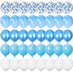 Ihomed 40pcs 12inch Gold Black Mixed Confetti Latex Balloons Happy Birthday Party Decorations Kids Adult Wedding Anniversary Supplies