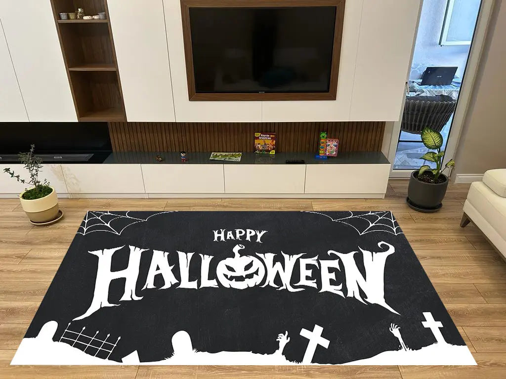 Ihomed Halloween Rug, Halloween Party Rug, Modern Rug, Customized Rug, Area Rug, Modern Rug, Gift Rug, Living Room Rug