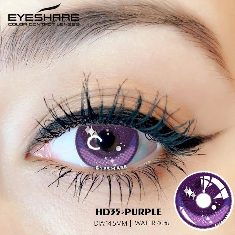 Ihomed Color Contact Lenses For Eyes Anime Cosplay Colored Lenses Blue Yellow Halloween Lenses Contact Lens Beauty Makeup