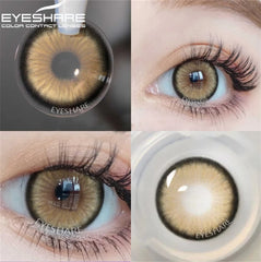 Ihomed 2pcs Natural Colored Contact Lenses For Eyes Yearly Blue Colored Contact Lens For Eyes Beautiful Makeup Contact Lense