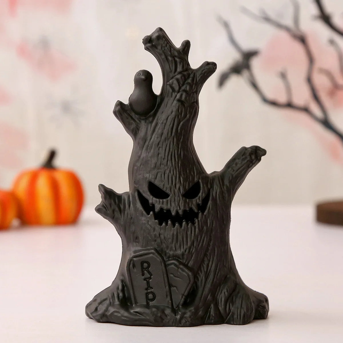 Ihomed Halloween Ghost Tree Led Glow Ghost Lights Horrific Atmosphere Home Decoration Party Supplies Gifts for Children and Adults New