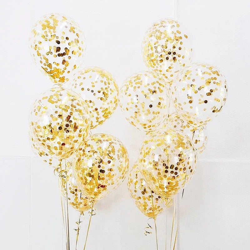 Ihomed 13pcs Gold Number Animal Foil Balloons Happy Birthday Party Decorations Kids Girl Boy Baby 1 2 3 4 5 6 7 8 9 Year Old Supplies