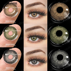 Ihomed Color Contact Lenses 1Pair Colored Contacts for Eyes Brown Eyes Lenses Yearly Colorful Makeup Green Eyes Contacts Lens