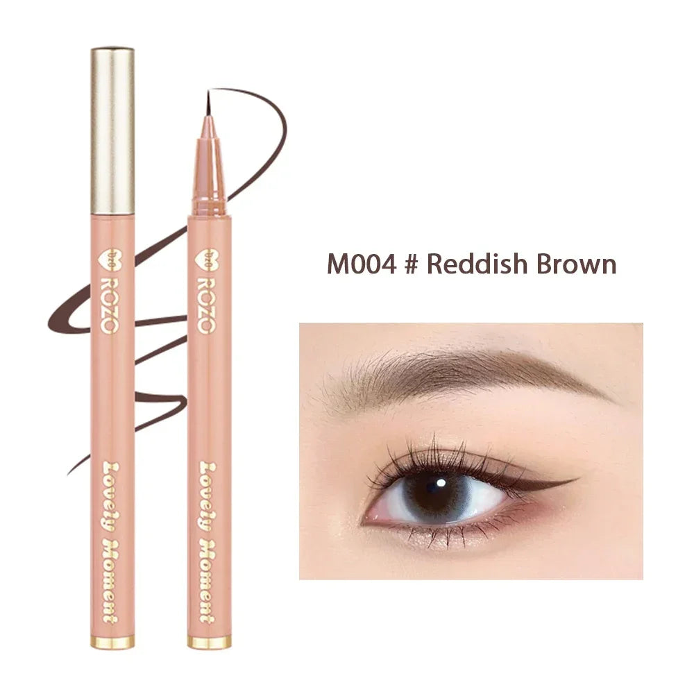 Ihomed Ultra-fine Liquid Eyeliner Waterproof Glitter Matte Black Brown Shiny Eyeliner Lying Silkworm Pen Eye Beauty Party Makeup Tools