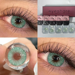 Ihomed 5pairs Daily Disposable 1 Day Daily Lens Green Color Contact Lenses for Eyes Natural Style Beautiful Pupils