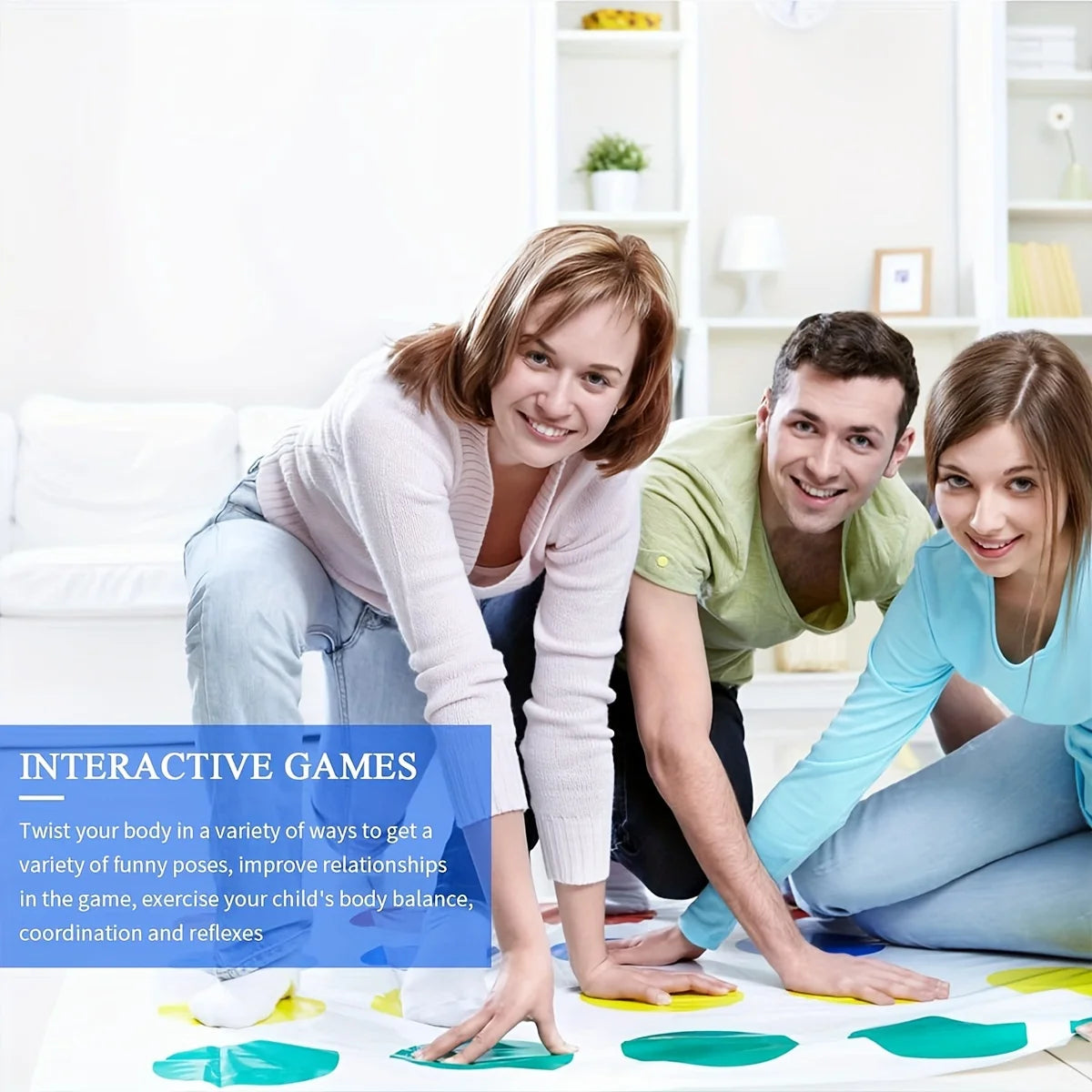 Ihomed 1pc Body Twisting, Body Balance, Finger Interaction, Joyful Multiplayer Gathering, Parent Child Entertainment Game