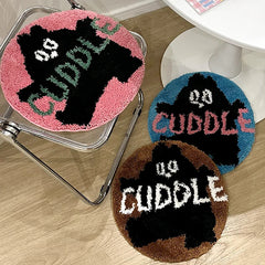 Ihomed Cartoon Tufting Seat Cushion Mat Soft Square Round Cute Letters Chair Sofa Pad Colorful Home Office Warm Decor