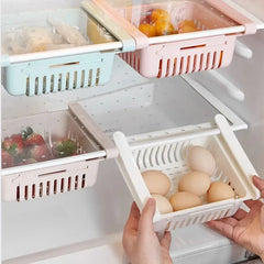 Ihomed 1pcs Refrigerator Storage Box Holder Storage Basket Solid Pull-out Food Organizer Drawer Shelf Proper Home Accessories Tools