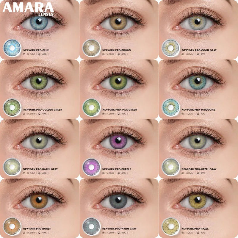 Ihomed Cosplay Color Contacts Lenses 1Pair Colored Lens Halloween Beautiful Pupil Yearly Cosmetic Colorful Eyes Contact Lens