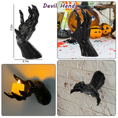 Ihomed Halloween Decorations Wall Mounted Creepy Reaching Hands Life-sized Horror Hands for Wall Decorations Gothic Hanging Sculpture