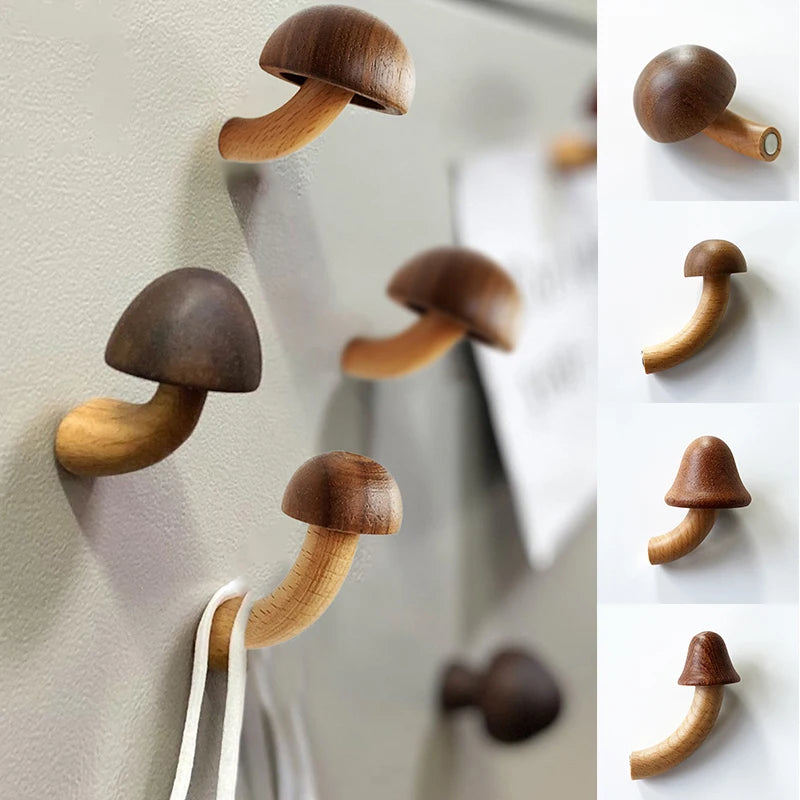 Ihomed Mushroom Fridge Magnet Sticker Creative Fridge Magnet Decor Plant Message Board Reminder Photo Home Decoration Kitchen Gift