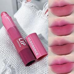 Ihomed Matte Mini Lipstick Set Velvet Pink Purple 4 Colors Lipstick Combination Red Lip Pigment Non-stick Cup Lip Gloss kit