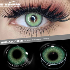 Ihomed 2pcs Natural Color Contact Lenses for Eyes Blue Contact Lenses Brown Contact Lenses Yearly Color Lens