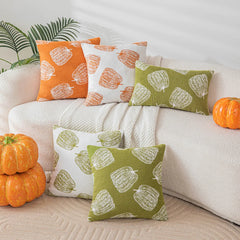 Ihomed Halloween Pillowcase Chenille Pumpkin Pillow Cover Home Sofa Headboard Decoration Pillowcases Modern Simple Cushion Cover 45x45